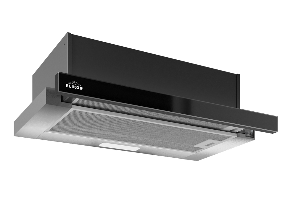 Elikor Интегра GLASS 60Н-400-В2Д нерж/стекло черное