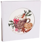 Подставка под горячее керамика 16см «Зимнее чаепитие»