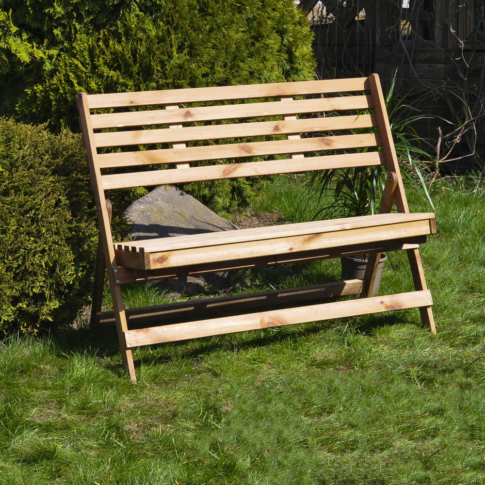 Складная скамья для дачи и дома Петра, деревянная из со спинкой