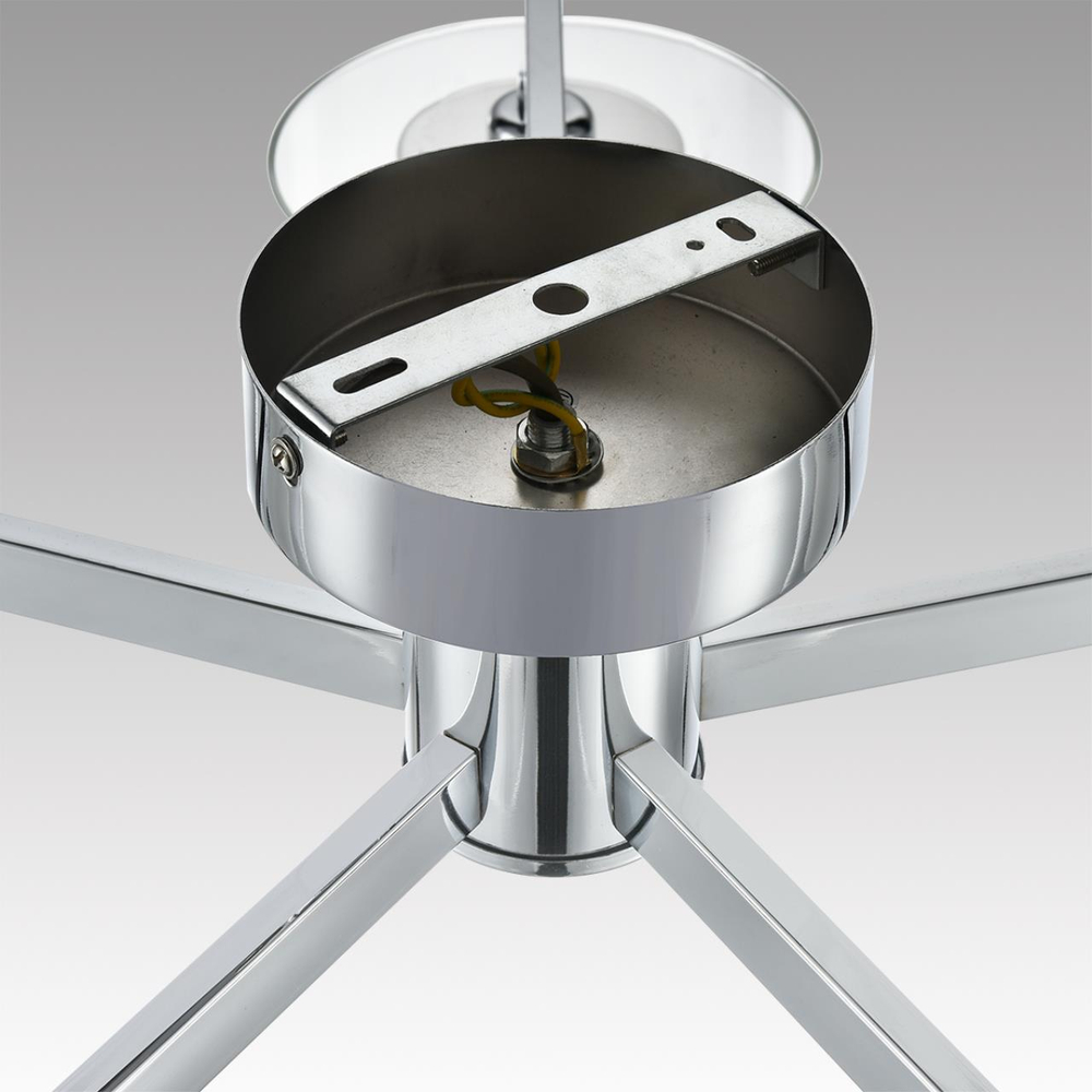 8261/5C MODERNI LN26 135 металл/стекло, хром/прозрачный Люстра потолочная E14 5*40W 220V VERDI