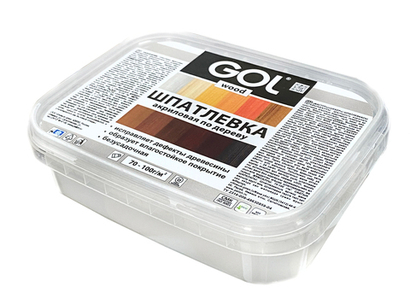 Шпатлевка акриловая по дереву GOL wood. 0.14 кг. Сосна.