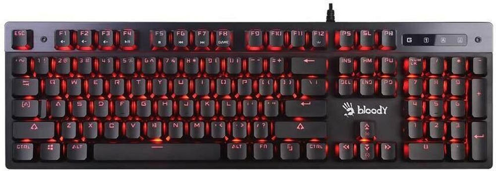 Клавиатура Bloody B500N Light Strike (LK), black, русская