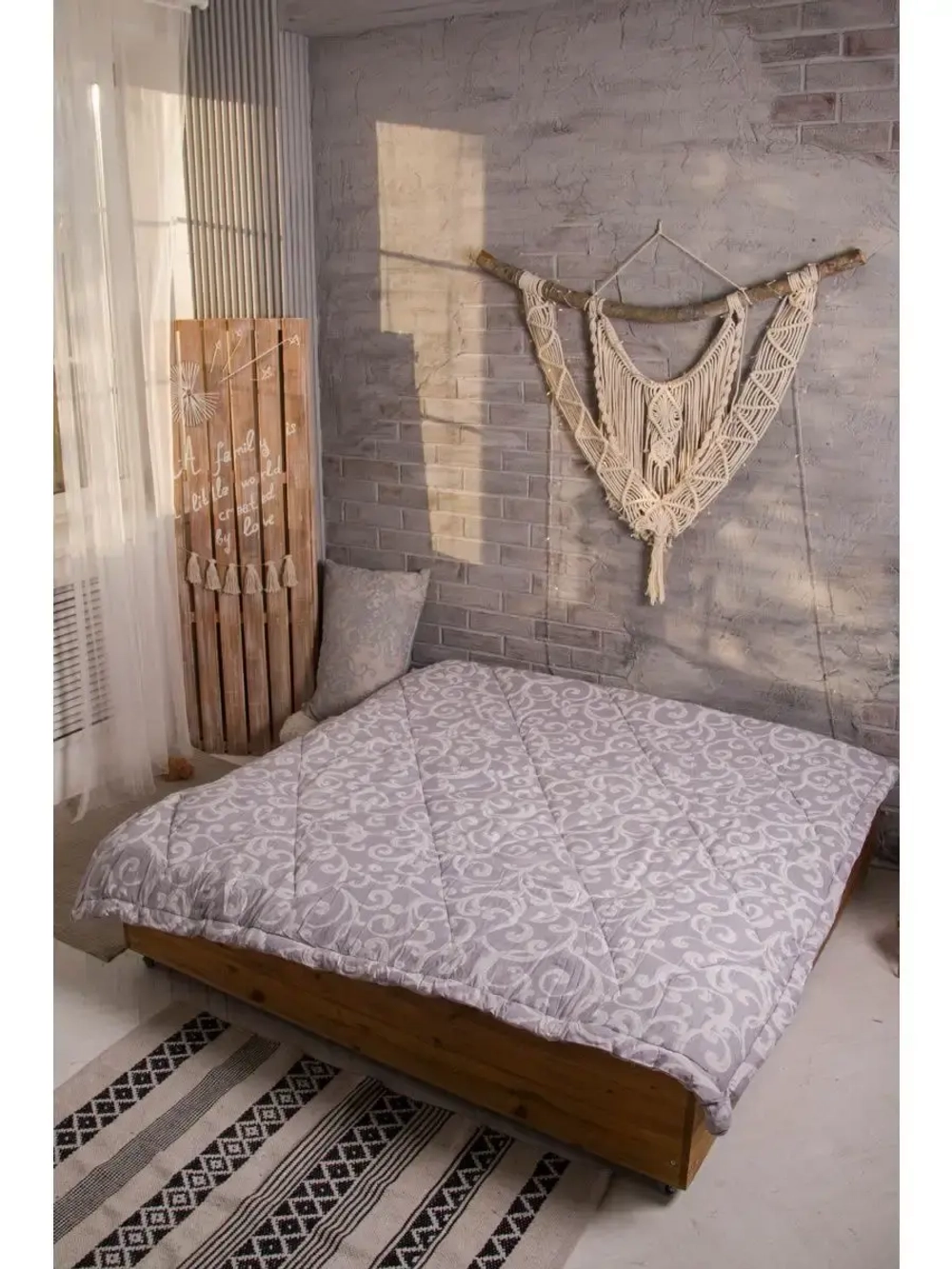 Одеяло евро зимнее всесезонное лен 200х220