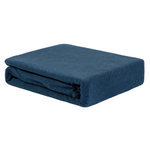 Простыня на резинке из хлопкового трикотажа темно-синего цвета из коллекции essential, 180х200х30 см