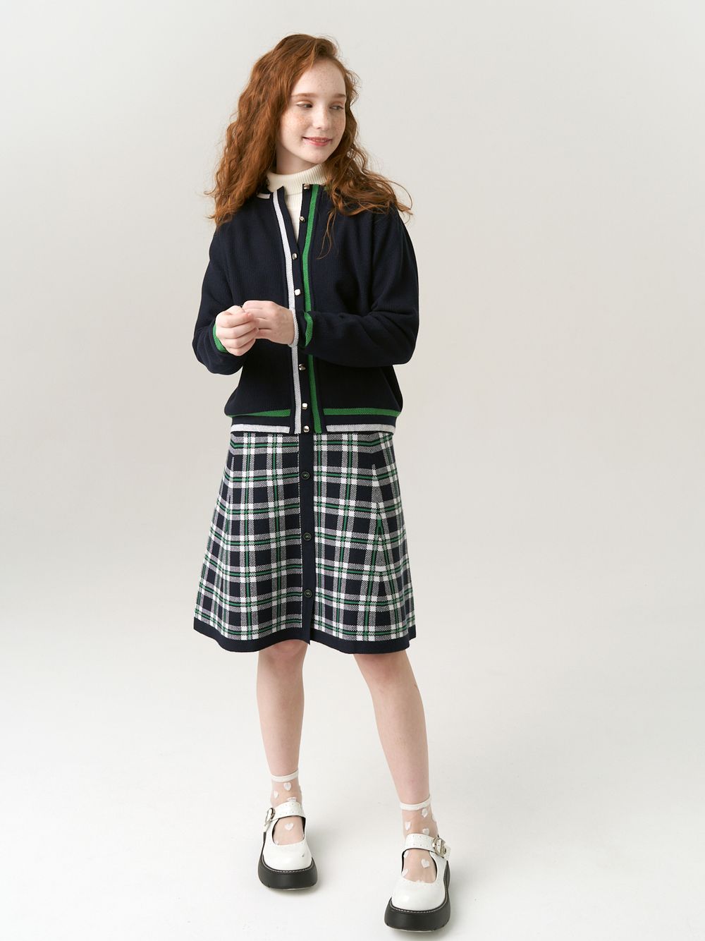 Кардиган бомбер для девочки AT1025 синий