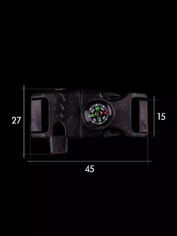 Фастекс со свистком, огнивом и компасом