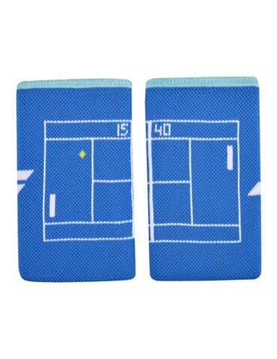 Напульсник теннисный Babolat Reversible Jumbo Wristband - angel/directoire blue