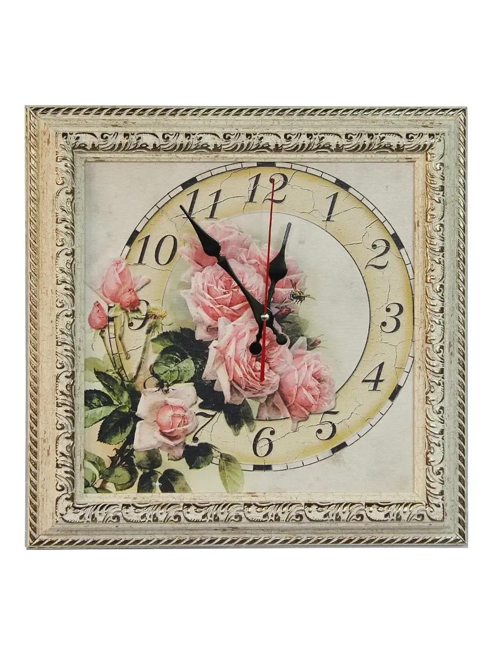 Часы настенные в винтажной раме "Прованс"