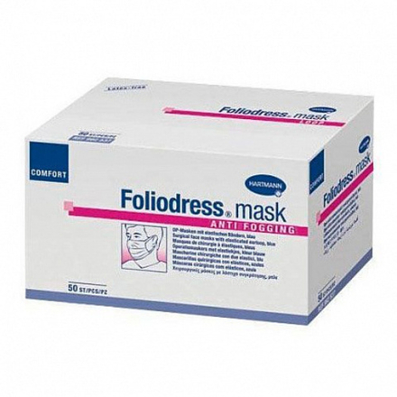 Foliodress mask Comfort anti foggin  - защищает от запотевания очков/зеленые/; 50 шт.