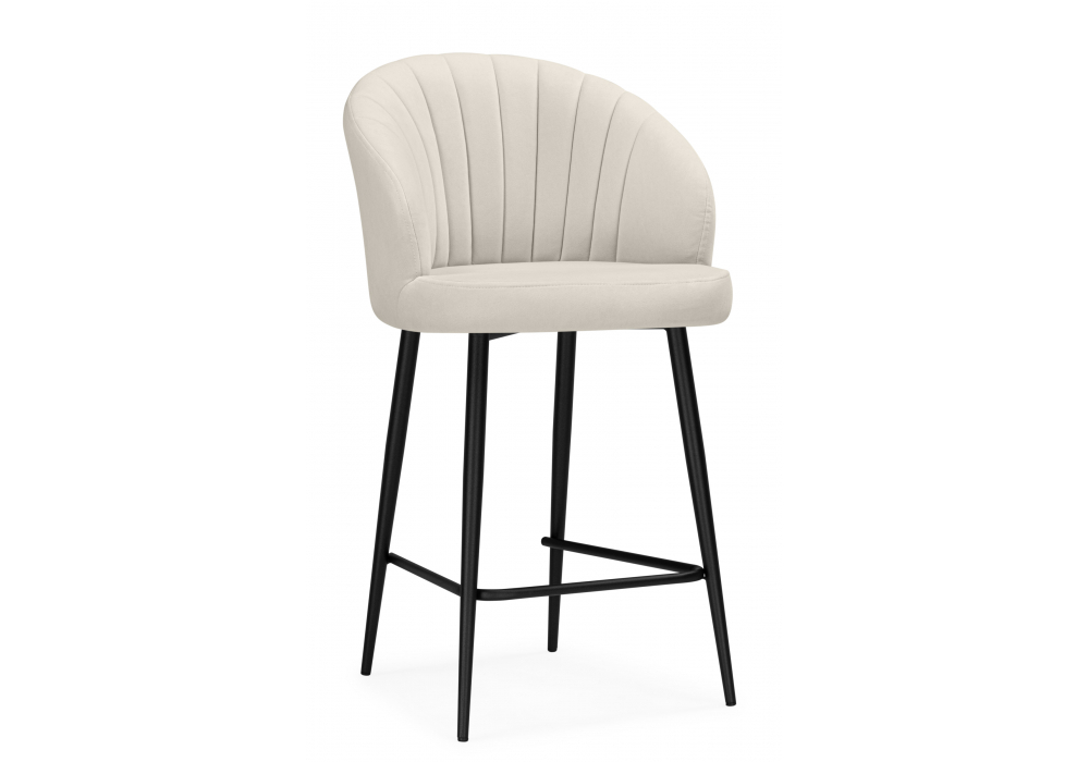 Барный стул Woodville Бэнбу marseille 2, черный, ножки черные