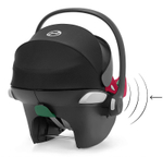 Коляска 3 в 1 Cybex Priam IV Chrome Brown complete и автокресло Aton B2 i-Size Dynamic Red Leaf Green