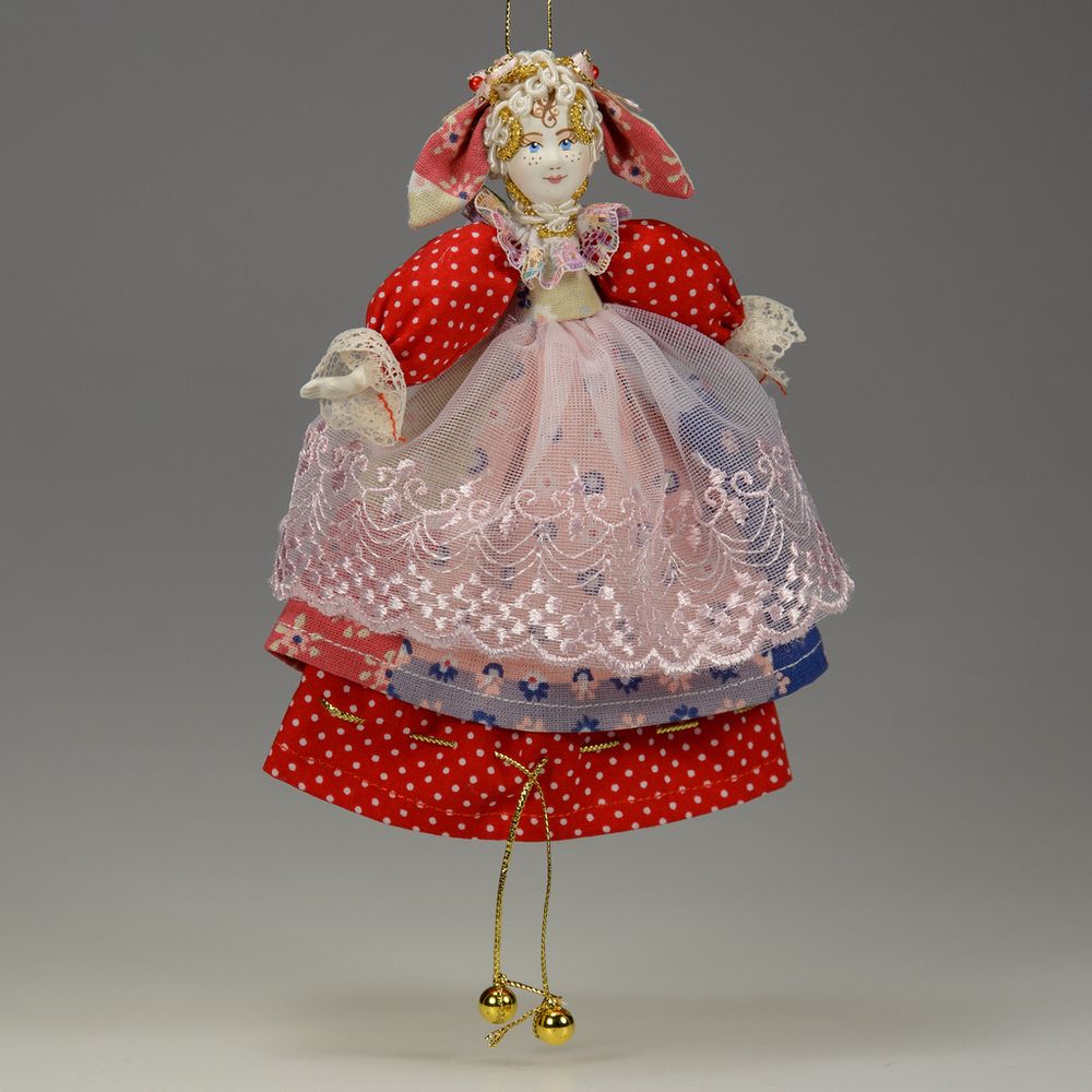 Ёлочная игрушка-мешок Девочка-Овечка