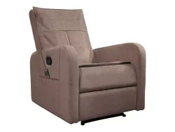 Массажное кресло реклайнер с механическим приводом FUJIMO COMFORT CHAIR F3005 FMF Грейси, Терра, Ваниль