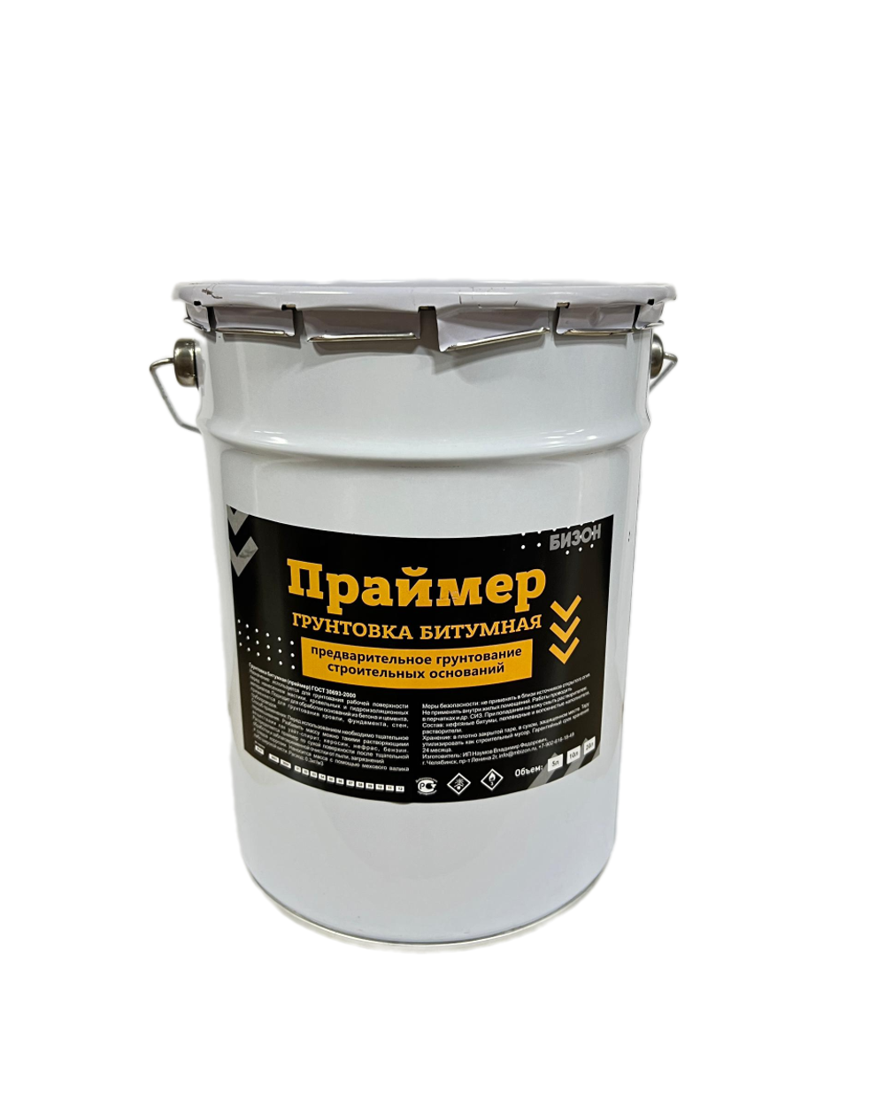 ПРАЙМЕР ГРУНТОВКА БИТУМНАЯ БИЗОН (5 КГ)