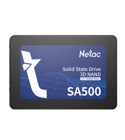 Ssd накопитель Netac SSD SA500 1TB 2.5 SATAIII 3D NAND, R/W up to 530/475MB/s, TBW 480TB, 3y wty