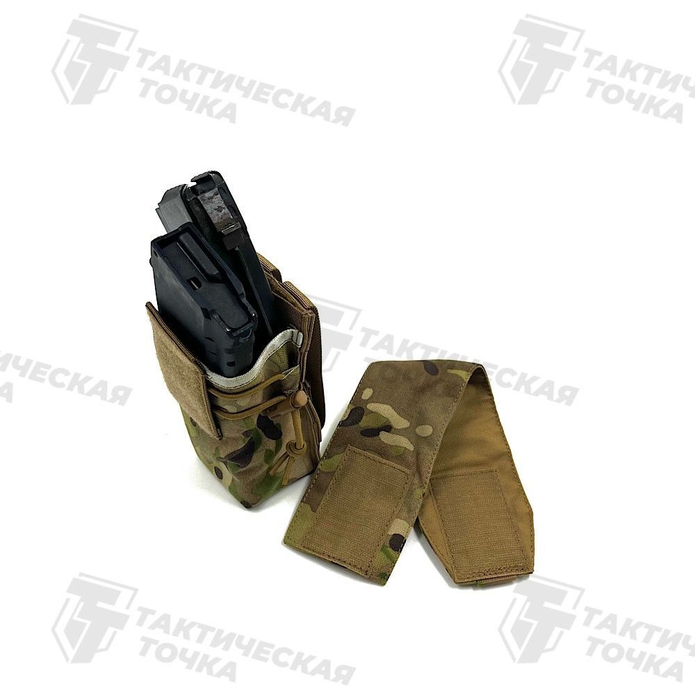 Подсумок 1-2АК Универсальный с отрывным клапаном мультикам Giena Tactics