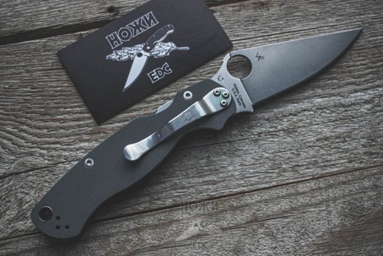 Нож складной Spyderco Paramilitary 2 81GPDGY2 Maxamet c клинком из стали Maxamet, рукоять G10