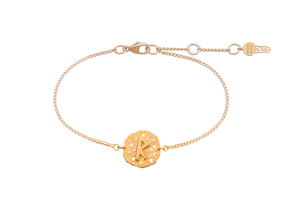 Браслет с руническим медальоном-амулетом Райдо на цепочке, позолота