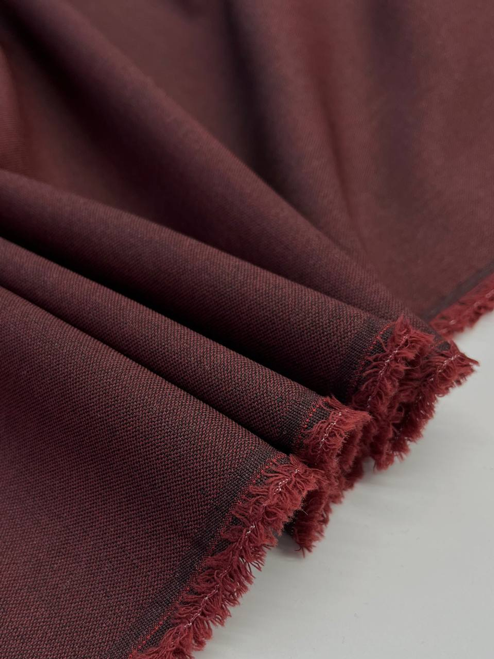 Шерсть с эластаном костюмно-плательная Marzotto вишневая