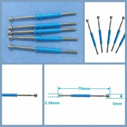 Набор электродов 70 мм монополярных для коагулятора ЭХВЧ с диаметром штекера 2,4 мм