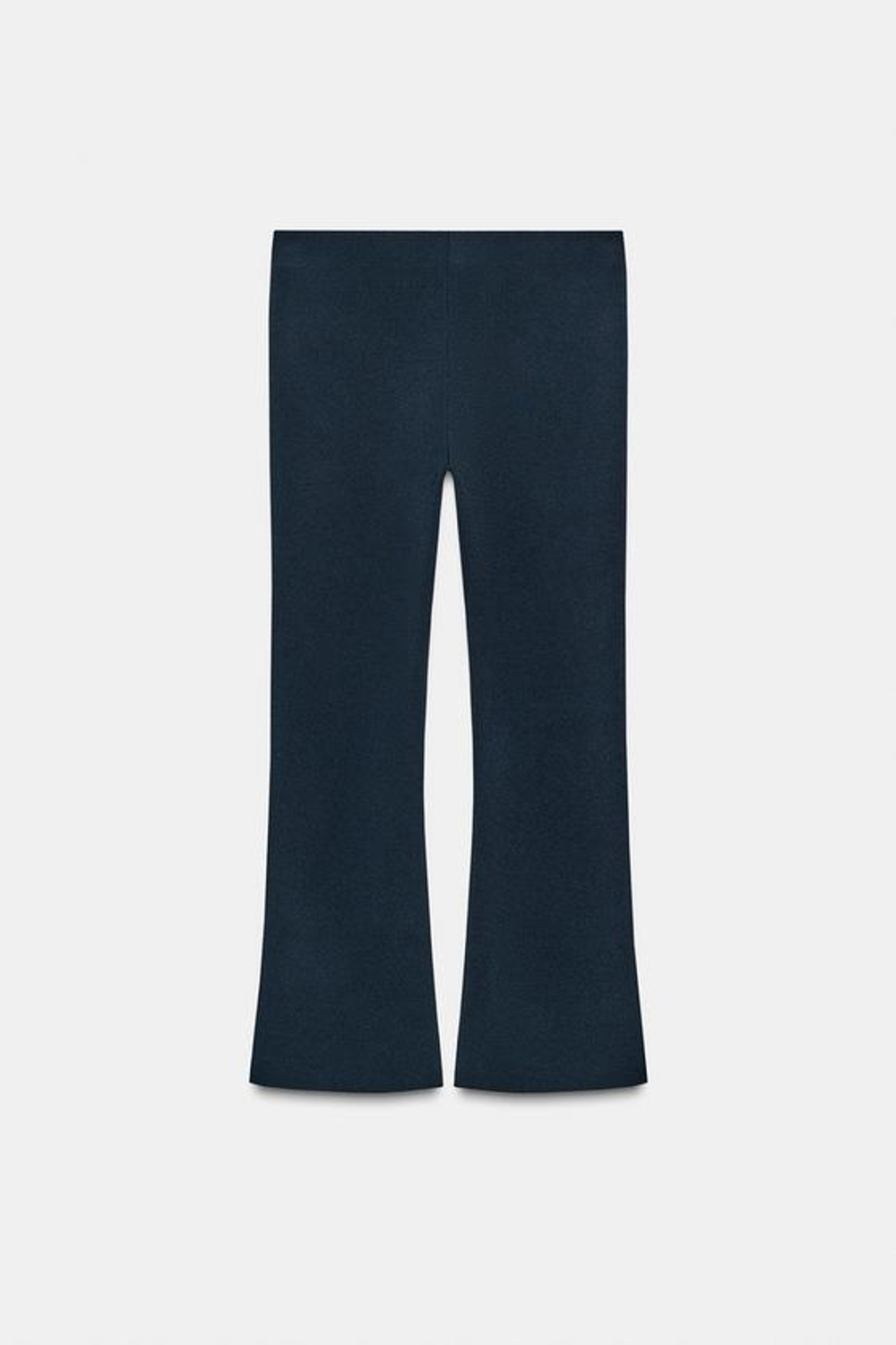 ZARA ПРЯМЫЕ ТРИКОТАЖНЫЕ БРЮКИ, МОРСКОЙ СИНИЙ