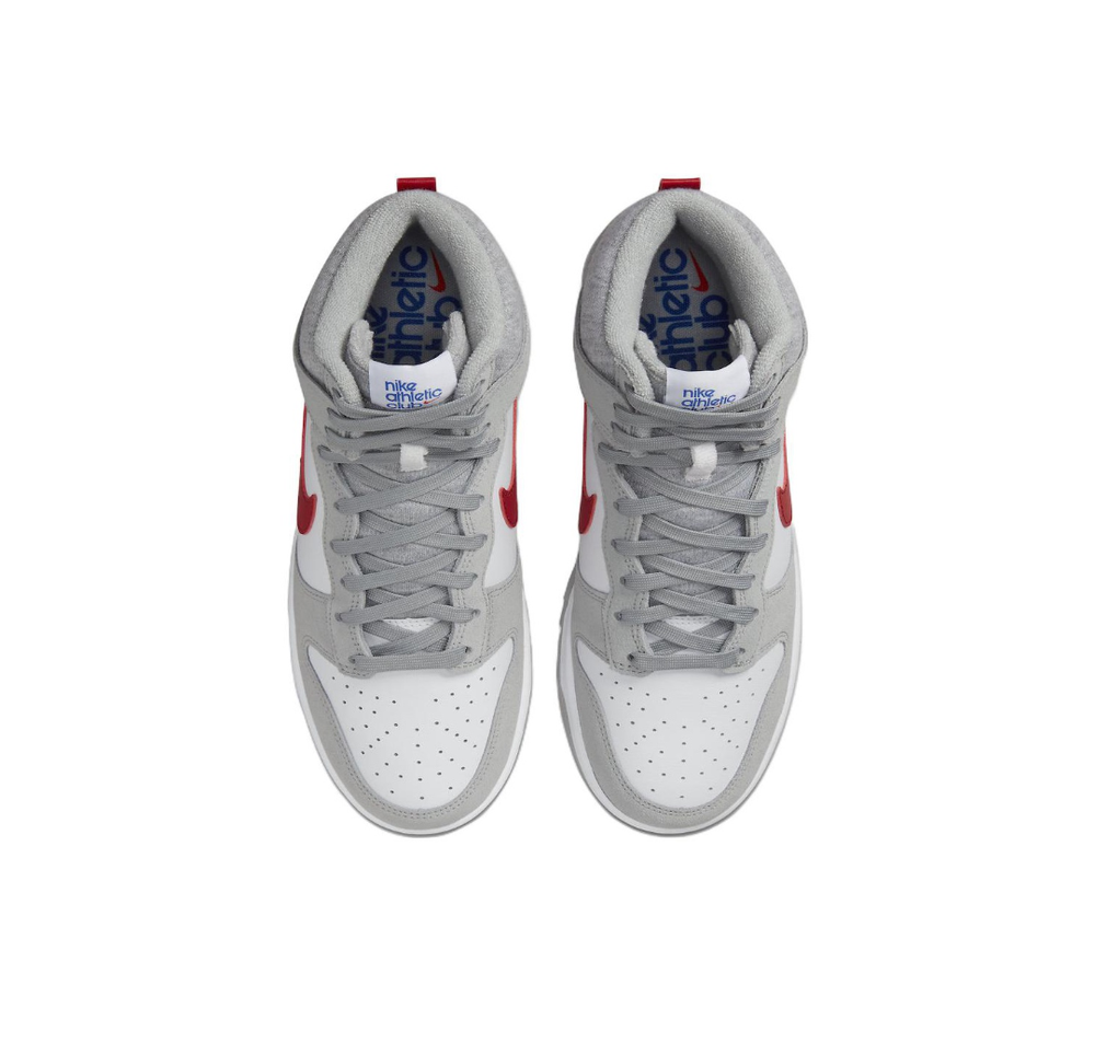 Кроссовки Nike Dunk High SE 'Athletic Club - Light Smoke Grey Gym Red' DJ6152-001