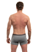 Облегающие хлопковые трусы-боксеры (Размер: M) (Цвет: темно-синий)