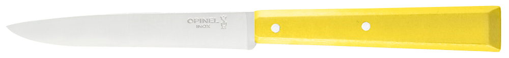Нож столовый Opinel №125, нержавеющая сталь, желтый, 002043