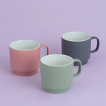 Кружка embossed, 355 мл, коралловая