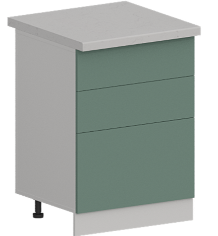 Кухня Модуль ШН3Я 600 Ликата / Матовая мята