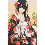 Алмазная мозаика на подрамнике с полным заполнением «МИР ЯРКИХ КРАСОК», китайская красавица, 20*30 см