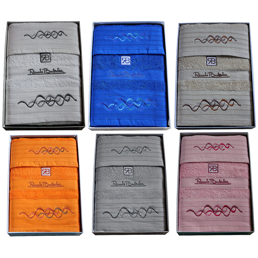 Набор полотенец 2шт Renato Balestra Лаура Grigio серый