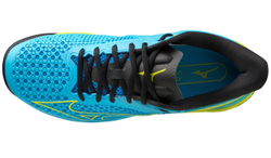 Мужские кроссовки теннисные Mizuno Wave Exceed Tour 5 AC - черный, небесный