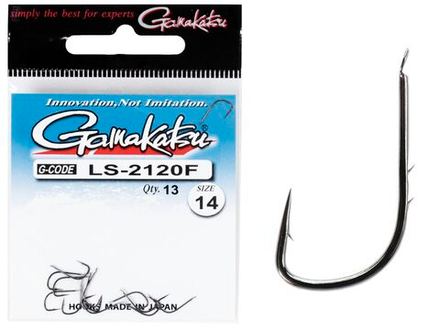 Крючки Gamakatsu LS-2120F NEW LABEL HOOKS BLACK разм. 14 13шт.