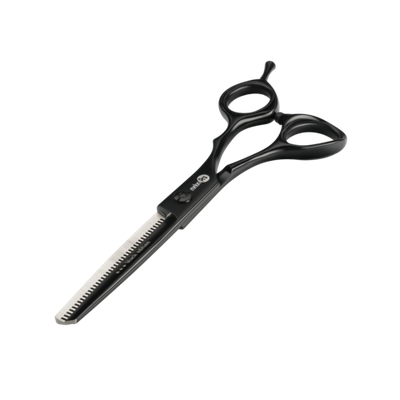 MеlоnРrо Парикмахерские ножницы black edition филировочные/эргономичные /40 зубьев/ 6"