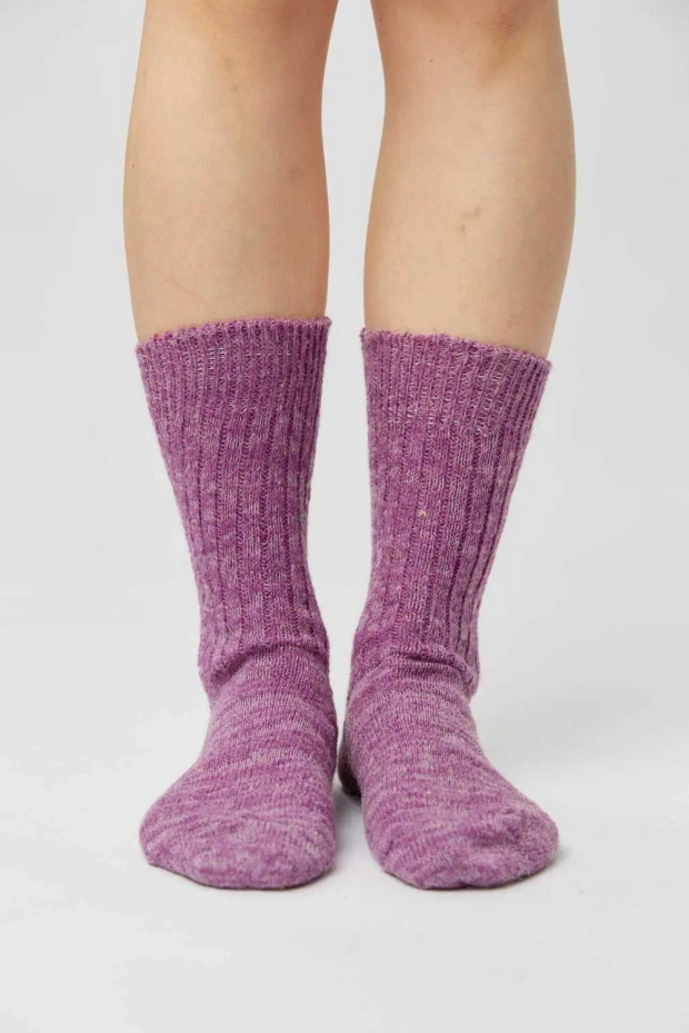 Носки фиолетового цвета из шерсти