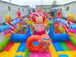 Коммерческий надувной батут «Парк развлечений 5» 12*6*7 м