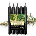 Свечи с полынью восковые, для чисток от негатива, снятия сглаза, 18*2 см