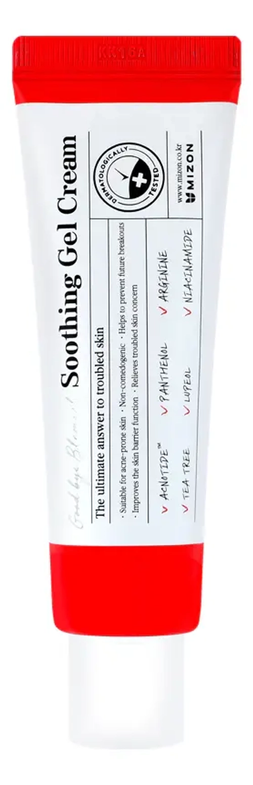 MIZON  Гель для лица - GOOD BYE BLEMISH SOOTHING GEL CREAM, 55мл