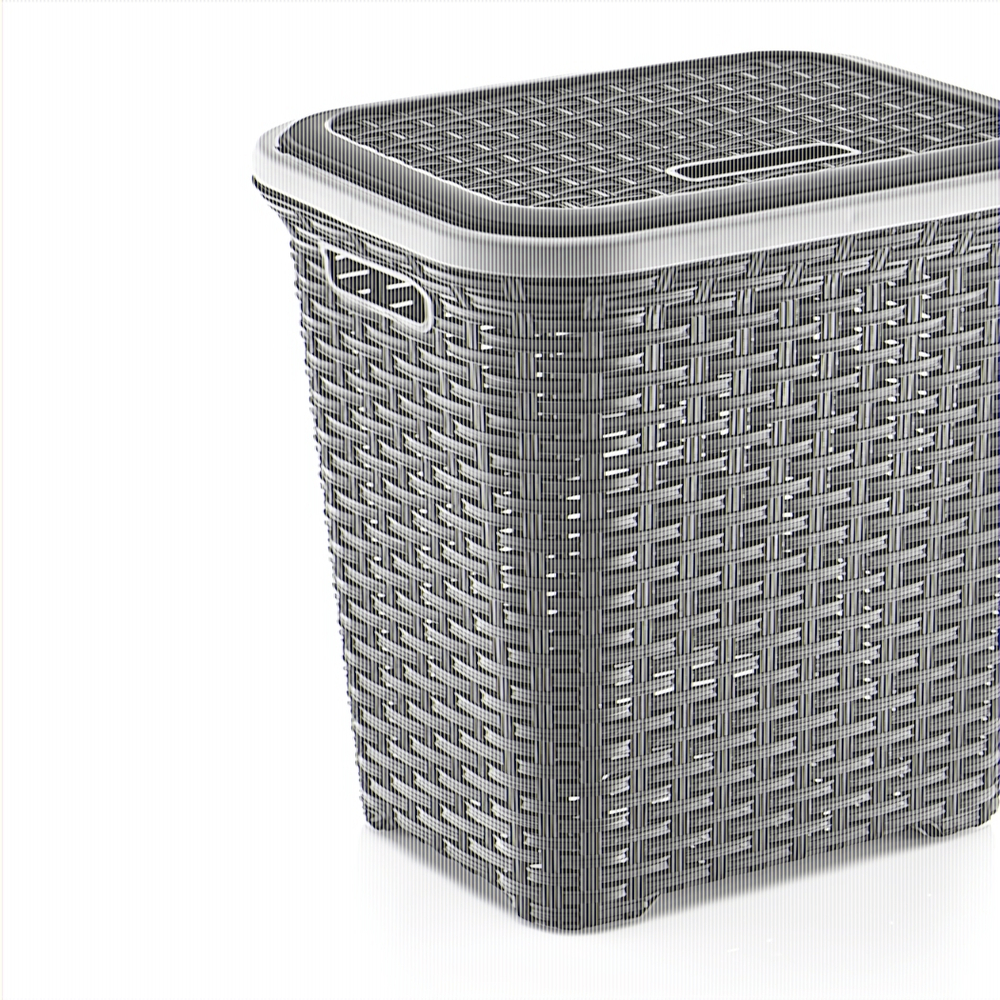 Корзина для белья Плетеная 50 лт коричневый