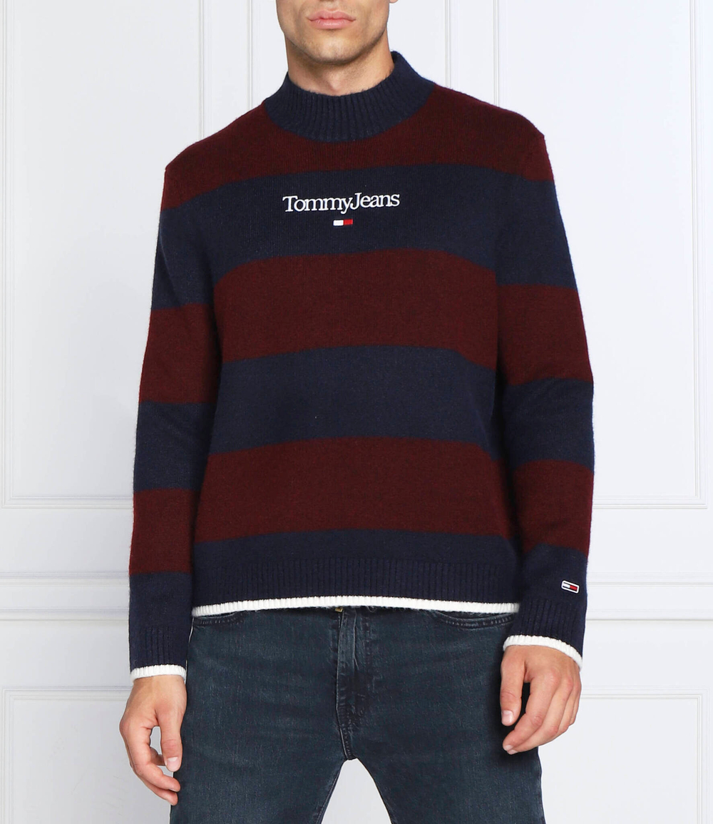 свитер Tommy Jeans - бордовый(DM0DM15154)