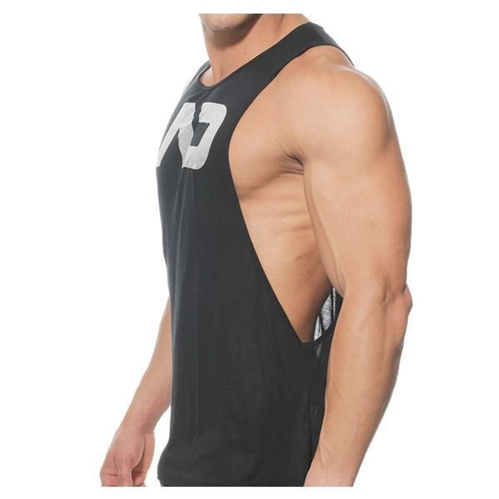 Мужская майка черная Addicted Black AD43