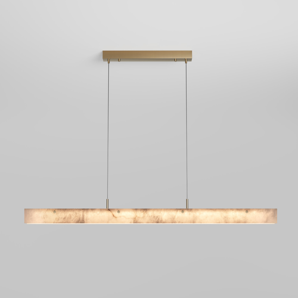 Подвесной светодиодный светильник Eurosvet Alabaster 604053 LED латунь/ алебастр