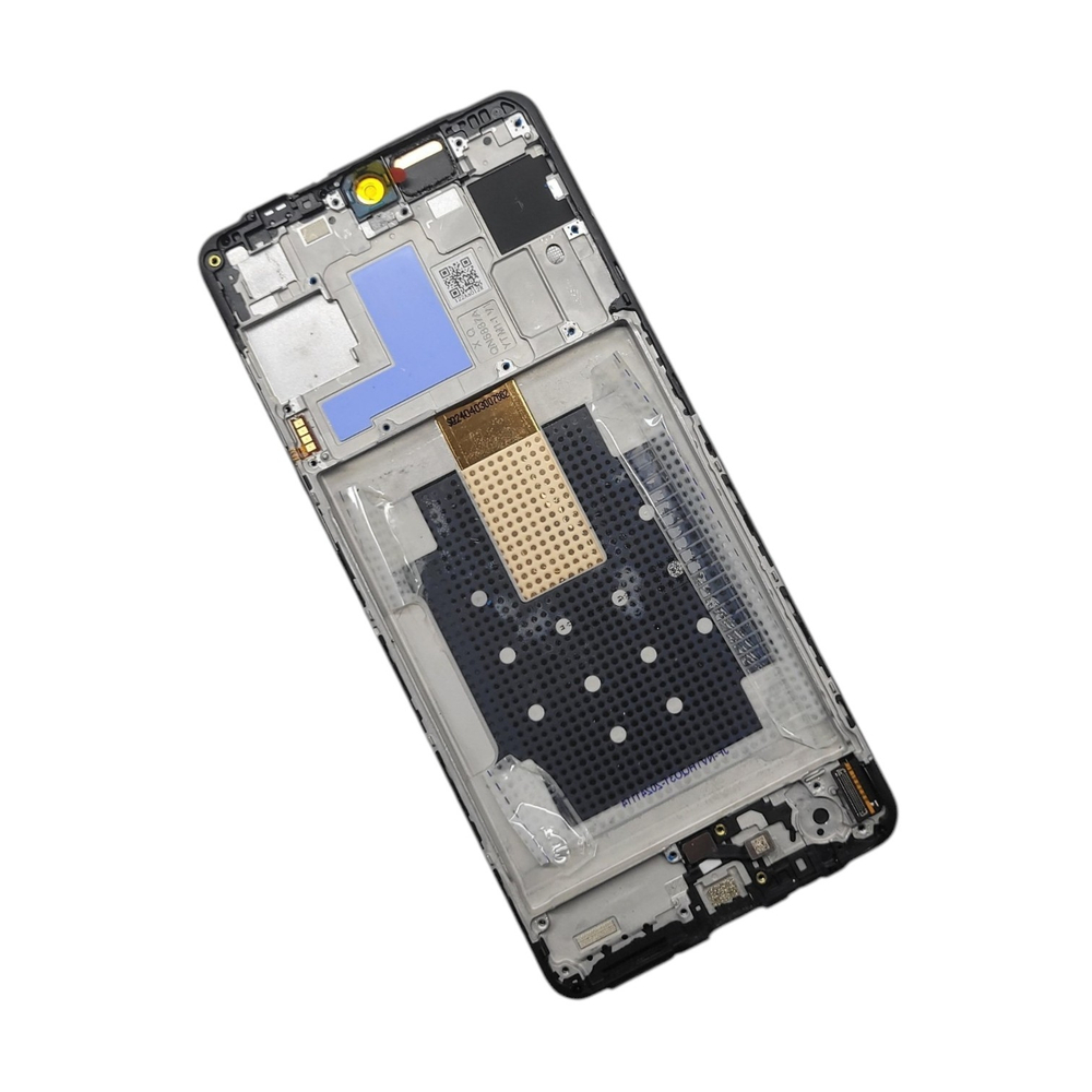 Samsung Galaxy M55 5G (SM-M556B) - Дисплейный модуль в сборе (в рамке) + шлейф кнопок + сканер отпечатка пальца (АСЦ)