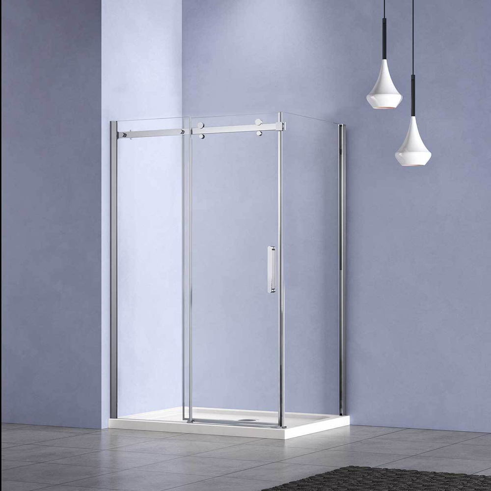 Душевой уголок Como-N VSR-4CN9015CL, 1500*900, хром, стекло прозрачное