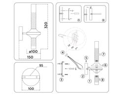 Ambrella Настенный светильник Modern LH55355