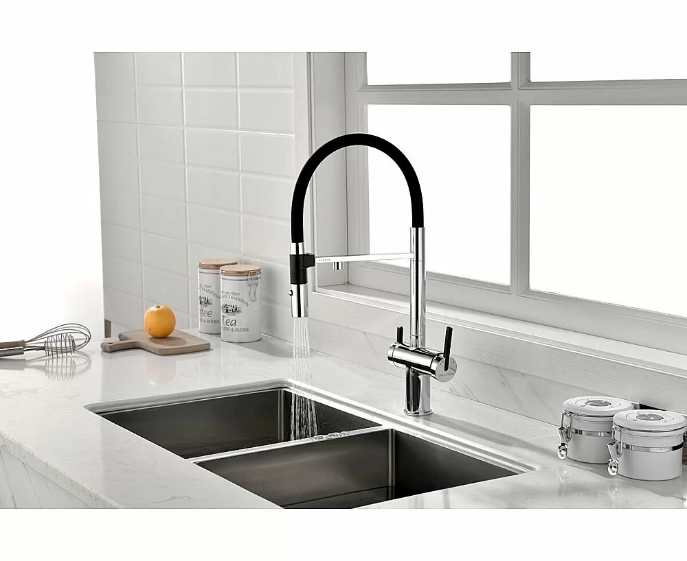Смеситель для кухни Paulmark Gravity Gr213888-CR хром