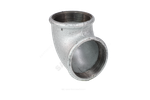 Угольник проходной чугун оц Ду 15 (1/2") ВР/ВР Fittex