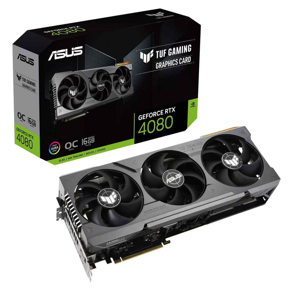 Видеокарта ASUS TUF-RTX4080-O16G-GAMING RTL (90YV0IB0-M0NA00)