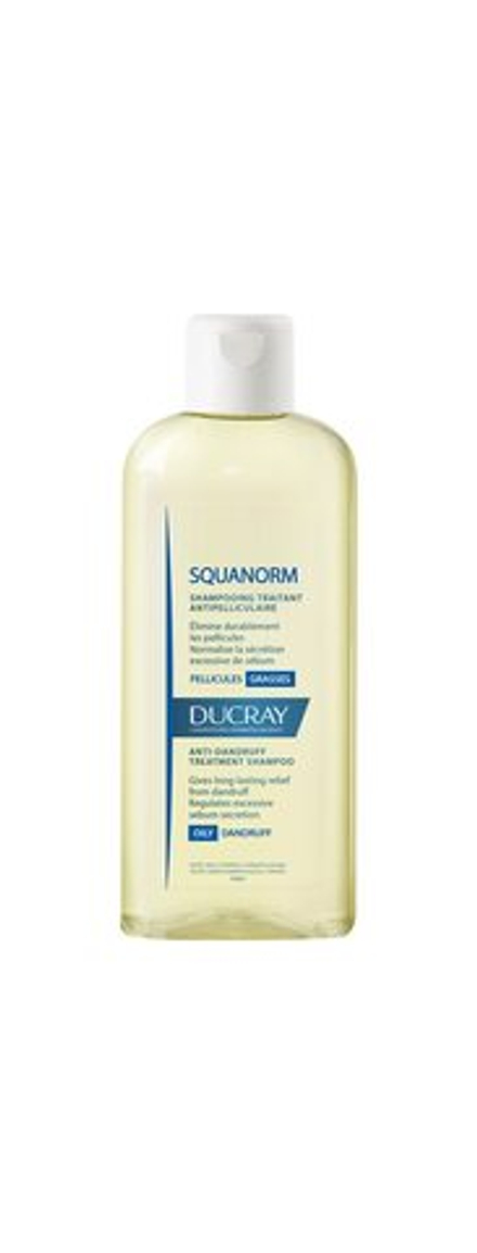 Ducray Squanorm - шампунь против жирной перхоти /   200  ml  / GTIN 3282779276634